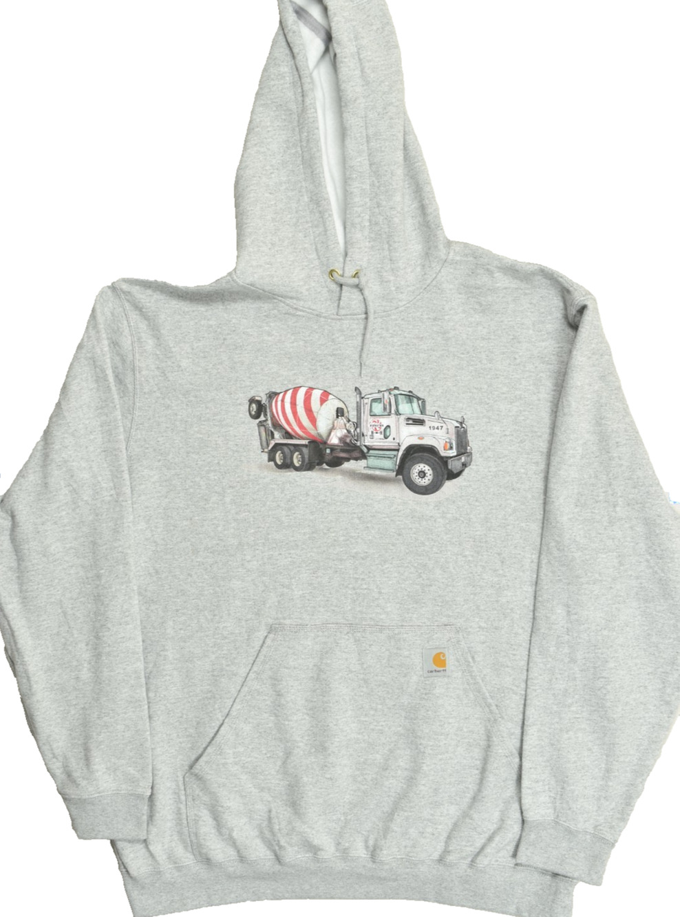 Carhartt Loose Fit Midweight Hoodie XL Gray Kienstra Concrete Graphic NWT
